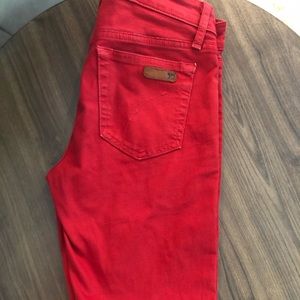 Joe’s Red Jeans Size 28
